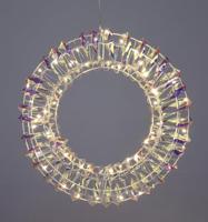 Krans 30cm 30LED iriserend - thumbnail