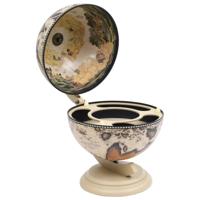 Globebar tafelmodel eucalyptushout wit - thumbnail