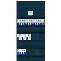 11 groepenkast 3 fase 400V 3 aardlekschakelaars 1 groepen hoofschakelaar 40A 3 rijen - thumbnail