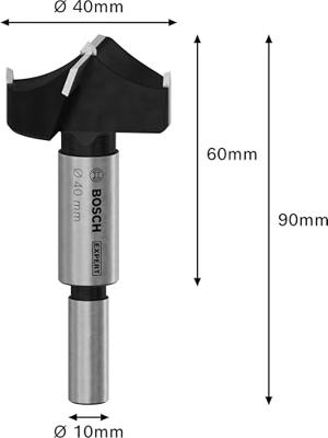 Bosch Accessories 2608901860 Scharniergatboor 40 mm 1 stuk(s) Bosch Accessories 2608901860 Scharniergatboor 40 mm 1 stuk(s)