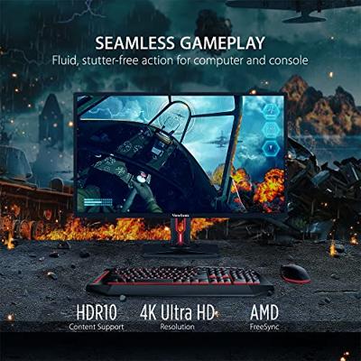 Viewsonic XG3220 Gaming-monitor, 80 cm (32 inch), 4 K, VA-paneel, HDR, 5 ms, FreeSync, HDMI, DP, USB 3.0, 2 x 5 watt-luidsprekers, zwart