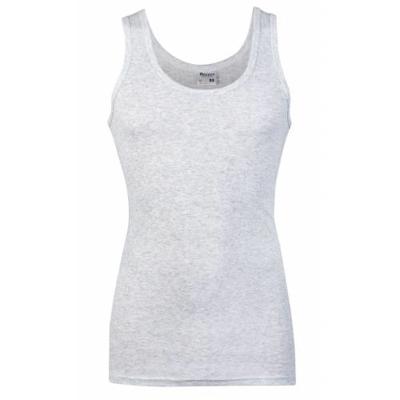 Heren hemd antraciet - Katoenen onderhemd - Singlet grijs