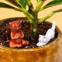 Bloempot katten (set van 4) - thumbnail