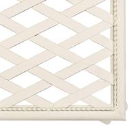 Chaise longue 128 cm metaal antiekwit - thumbnail