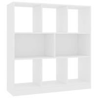 Boekenkast 97,5x29,5x100 cm bewerkt hout wit - thumbnail