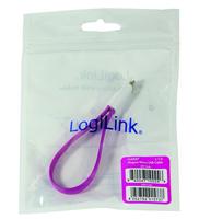 LogiLink CU0087 USB-kabel USB 2.0 USB-A stekker, USB-micro-B stekker 0.22 m Pink Magneet op de kabeleinden - thumbnail