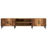 Tv-meubel 180x31,5x40 cm bewerkt hout oud houtkleurig - thumbnail