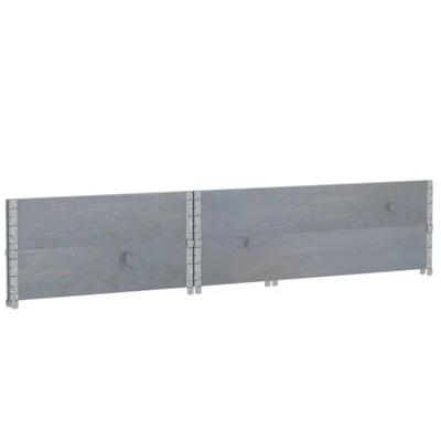 VidaXL Plantenbak 120x80 cm massief grenenhout grijs