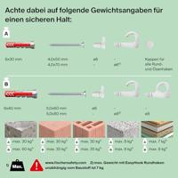 Fischer 577062 easyDIY EasyHook Assortimentsdoos pluggen 113 stuk(s) - thumbnail
