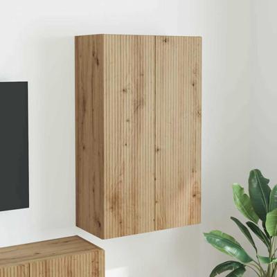 TV-wandkast Artisan Eiken 59,5 x 31 x 100 cm Bewerkt hout TV-wandkast Artisan Eiken 59,5 x 31 x 100 cm Bewerkt hout