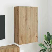 TV-wandkast Artisan Eiken 59,5 x 31 x 100 cm Bewerkt hout - thumbnail