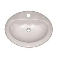 Wastafel VM Isifix Isicentro 51x44 cm Porselein Inbouw Wit Met Overloop Go by Van Marcke - thumbnail