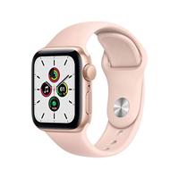 Apple Horloge SE GPS, 40mm Zilver Aluminium Case met Witte Sport Band - Regular (Refurbished) - thumbnail