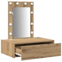 Wandkaptafel met LED-verlichting - Artisan Eiken - thumbnail