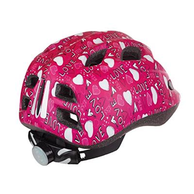 Polisport junigoud fietshelm s 52-56cm love met led licht - thumbnail