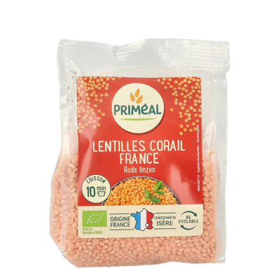 Primeal Rode linzen bio 250 Gram