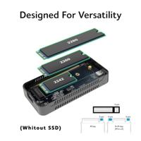 Akasa AK-ENU4M2-01 M.2 SSD-behuizing USB-C 4 40 GBit/s M.2 PCIe NVMe 2242, 2260, 2280 AK-ENU4M2-01 - thumbnail