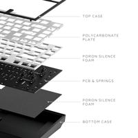 Dark Project ALU81A TERRA NOSTRA Mechanisch gamingtoetsenbord, ISO Multi | Hot-Swap | G3MS maansteen ingevette schakelaars | ingevette stabilisatoren | flexibele pakkingbevestiging | aluminium | 75% - thumbnail