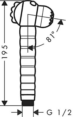Handdouche Voor Kinderen Jocolino HansGrohe Zebra 2 Jet