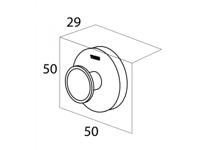 Handdoekhaak Tiger Urban Groot Rond Mat Zwart - thumbnail