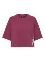 Only Onlcora S/s Print O-neck Ub Swt 15347037 Sweater 4992004 Sangria Paradise Exotic - thumbnail