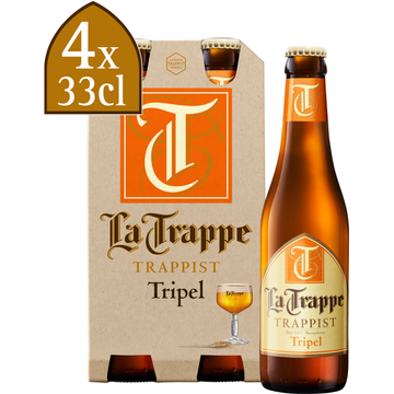 La Trappe Tripel Fles 4 x 330ML bij Jumbo