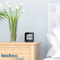 Techno Line WT235 sw Wekker Zendergestuurd Zwart Alarmtijden 1 - thumbnail