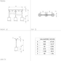 Eglo Eettafel hanglampBolivia 3-lichts - 900426 - thumbnail