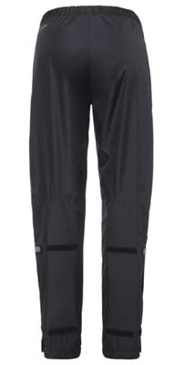 Vaude Women&apos;s Fluid Full Zip Pants Regenbroek Dames black 44