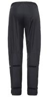 Vaude Women&apos;s Fluid Full Zip Pants Regenbroek Dames black 44 - thumbnail