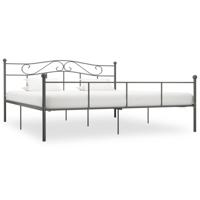 Bedframe metaal grijs 180x200 cm - thumbnail