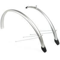 spatbordenset 26 inch 58 mm zilver - thumbnail