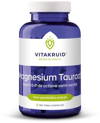Vitakruid Magnesium Tauraat met Vitamine B6 (P-5-P) 180 Vegetarische capsules