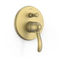 Douchekraan Tres Clasic Inbouw 1 Hendel 2-Wegs Verouderd Messing Mat Tres - thumbnail