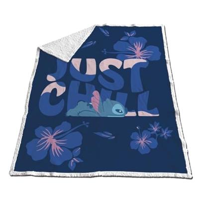 Stitch just chill fleece plaid 130 x 170 cm - polyester Stitch just chill fleece plaid 130 x 170 cm - polyester