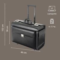 Juscha JU-92705 Pilotenkoffer Alassio Silvana Zwart - thumbnail