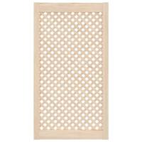 VidaXL Kastdeuren met latwerk 2 st 49,5x99 cm massief grenenhout - thumbnail