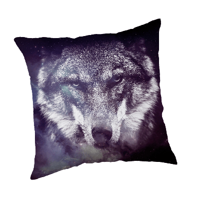 'Wolf' dieren sierkussen 45 x 45 cm