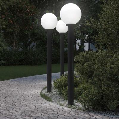 Bolderverlichting 3 stuks 120 cm Zwart IP44