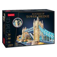 Cubic Fun 3D Puzzel Tower Bridge + LED Verlichting 222 Stukjes - thumbnail
