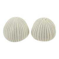 Peper- en Zoutstel Keramiek Witte Kiezels - thumbnail