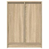 Dressoir 57x34x76 cm bewerkt hout sonoma eikenkleurig - thumbnail