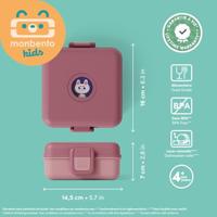Kinderbrooddoos - MONBENTO - Inclusief bestek - BPA-vrij - Snacky Rose Blush - thumbnail