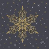 Servet l24b24 cm snowstars blck 20st Duni - Duni - thumbnail