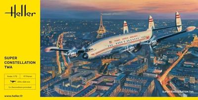 Heller 82391 Super Constellation TWA Bouwpakket Schaal 1:72