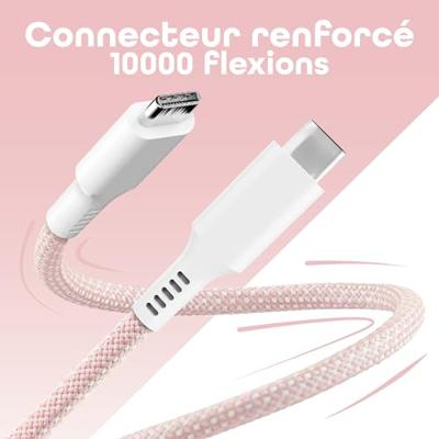 T'nB - Magnetische USB C naar USB C-kabel, snel opladen 60 W, magnetische nylon mantel en knoopbescherming, lengte 1,5 m, compatibel met Apple iPhone 15/15 Pro / 15 Pro Max / 16/16 Pro / 16 Pro Max -