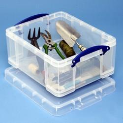 Really Useful Box opbergdoos 21 liter, transparant Really Useful Box opbergdoos 21 liter, transparant