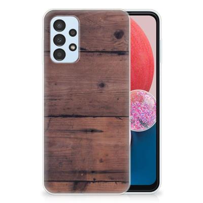 Samsung Galaxy A13 4G | Bumper Hoesje | Old Wood