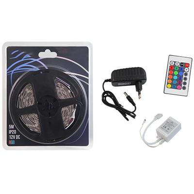 LED Strip Set RGB 5m - 150 LEDs - Dimbaar - Met Afstandsbediening