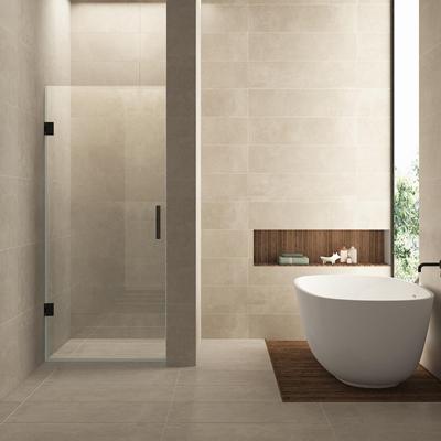 Nisdeur BWS Miley 80x200 cm 8 mm Nano Helder Glas Mat Zwart